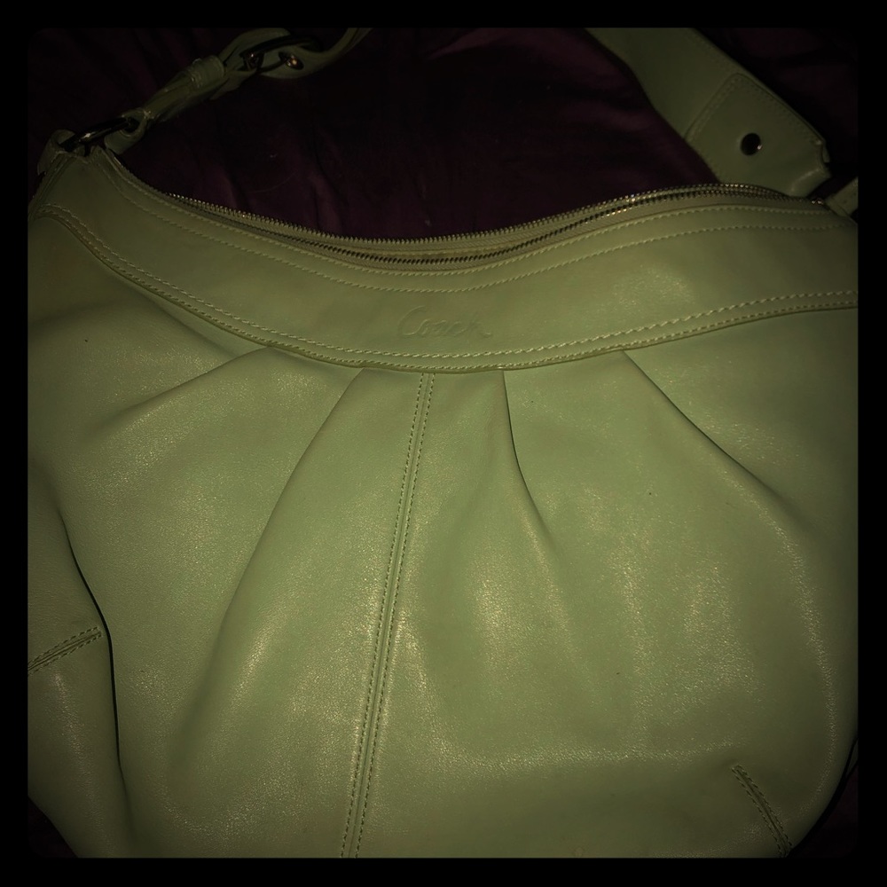 A vintage coach bag